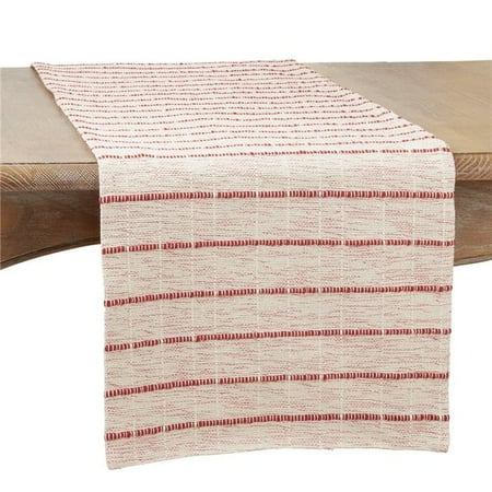 

Saro Lifestyle 860.R1672B 16 x 72 in. Corded Oblong Table Runner Red