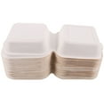 thumbnail image 1 of OULII 50Set Food Storage Containers White Paper Pulp for Home and Restaurant Use, 1 of 8