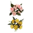 thumbnail image 1 of 2x Flores Artificiales Pilar Velas Coronas Centros de Mesa Decoración Del Hogar Ornamento, 1 of 9