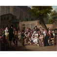 thumbnail image 3 of Louis Léopold Boilly 18x15 Black Modern Framed Museum Art Print Titled - Entrance to the Jardin Turc (1812), 3 of 5