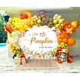 thumbnail image 5 of Fall Baby Shower Backdrop A Little Pumpkin is On The Way Background Fall Pumpkin Thanksgiving Baby Shower Party Decorations Banner Supplies Photo Booth Props, 5 of 5