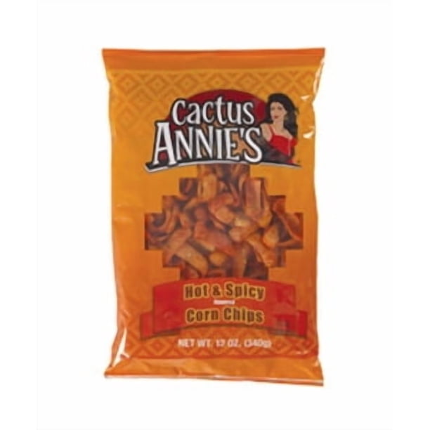 Cactus Annie's Hot & Spicy Corn Chips, 12 Ounce Bags