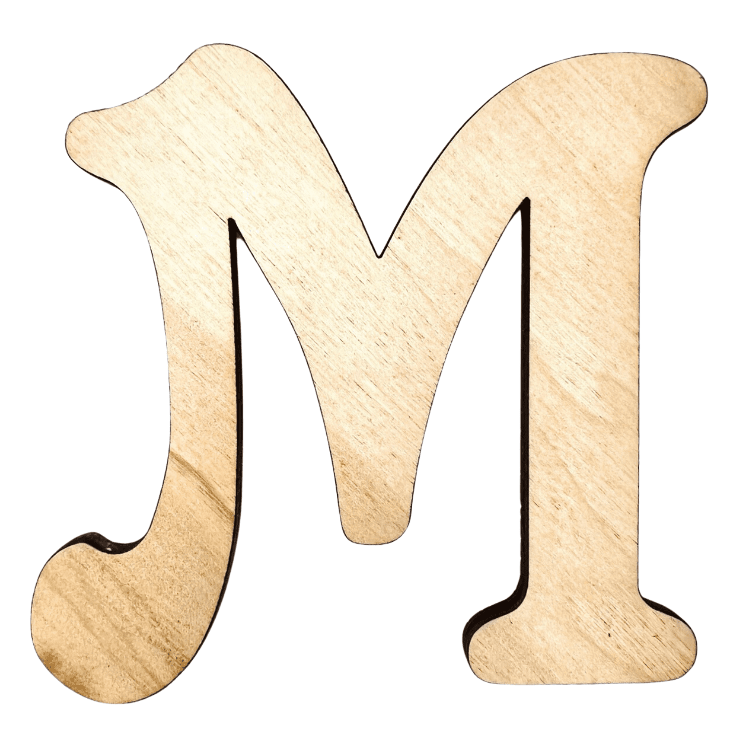 4" Tall Birch Plywood Letter M | 1/4" Thick | Krafty Supply Letters ...