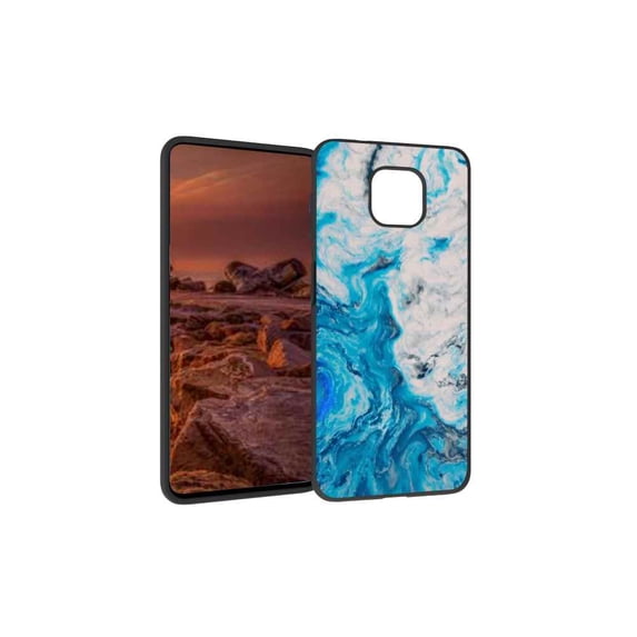 Blue-Marble-71 Phone Case, Degined for Moto G Power 2021 Case Men Women, Flexible Silicone Shockproof Case for Moto G Power 2021