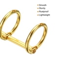 thumbnail image 4 of Unique Bargains 0.63' Dia. 3 Circle Detachable Metal Binder Rings Loose Leaf Rings, Gold Tone 6 Pack, 4 of 6