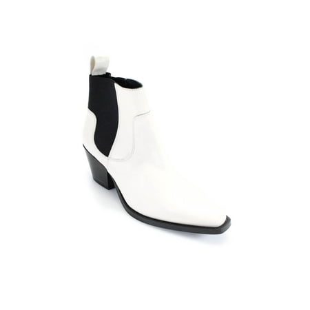 

Everlane Womens Leather Almond Toe Ankle Boot White 9