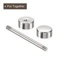 thumbnail image 4 of Unique Bargains 8Pack Métal Sac Sangle Connecter Boucles, 25x35mm Bourse Vis Rivets de Fixation (Ton Argent), 4 of 7