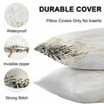 thumbnail image 4 of Waterproof Throw Pillow Covers Set of 2, 24x24 Inch Cream Flowers Decorative Pillowcases Outdoor Pillow Slip Cushion Covers Set for Couch Tent Country Pastoral Spring Floral Herbs, 4 of 7