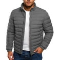 thumbnail image 2 of Wutalume Men's Winter Large Size Hooded Cotton-Padded Jacket, Lightweight and Loose Fit for Comfort, Enhanced Warmth for Cold Weather,Gray 2XL, 2 of 4