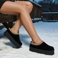 thumbnail image 2 of COM STAR Women's Winter Platform Slippers Warm Fuzzy Slip-On Indoor Outdoor Comfy House Shoes Cozy Fluffy Footwear, 2 of 8