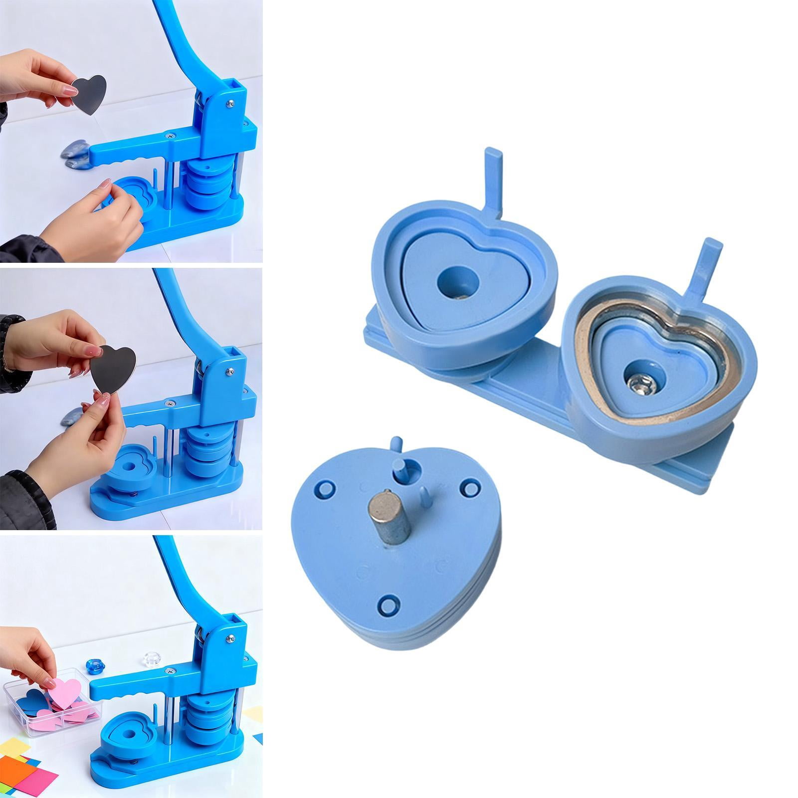 FVDPWYE ABS Plastic Badge Maker Die Mold Kit for Button Badge Press Machine and Creative Light Blue