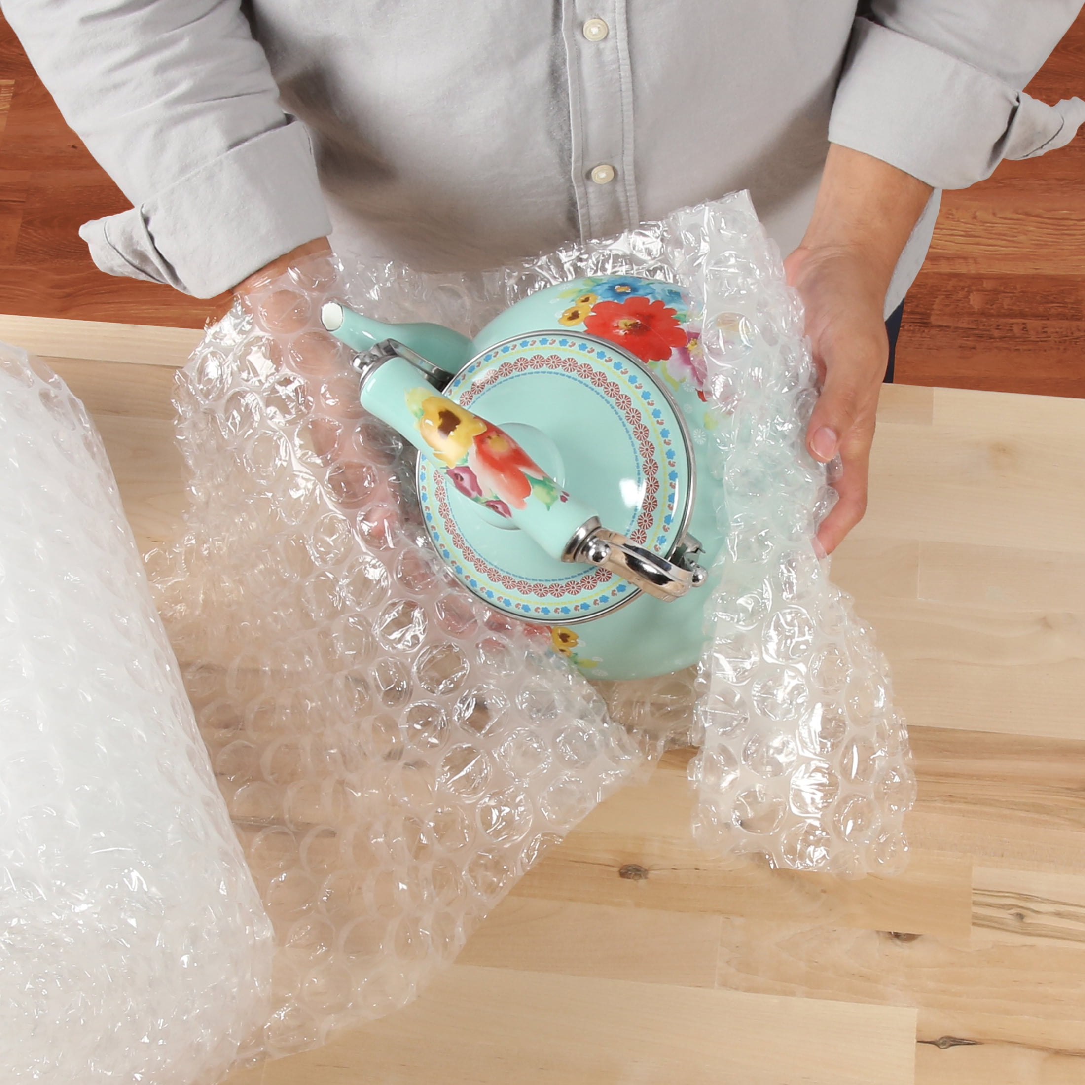 Pen + Gear Large Bubble Cushion Wrap, Clear, 12 in. x 50 ft., 2 Pack
