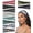 mixed colors 1, variant on 10 Pcs Women Boho Wide Non Slip Printed Headbands, Vacation Fashion Hair Bands