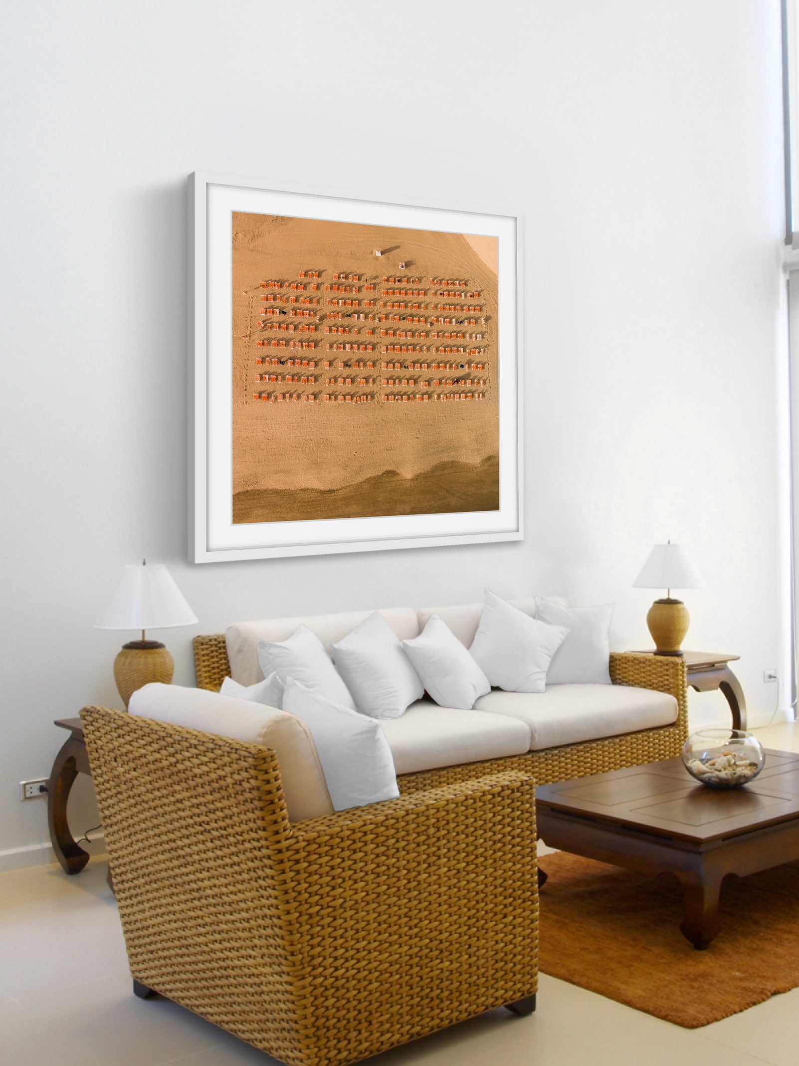 "Waiting for People" Framed Painting Print