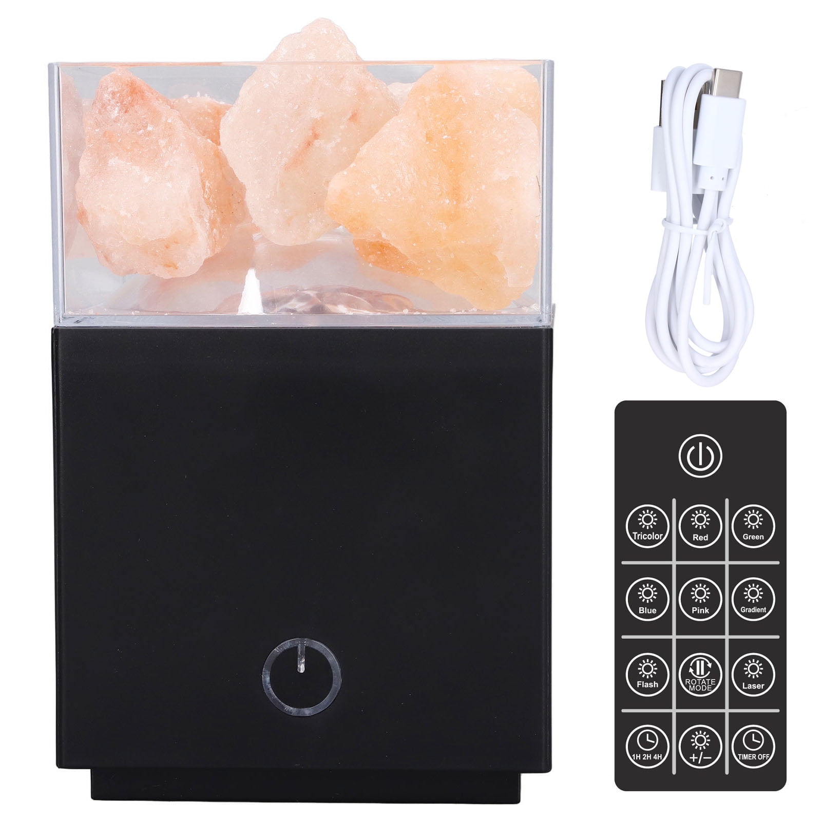 Himalayan Salt Lamp, Negative Ions LED Salt Lamp Colorful For Living