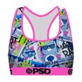 thumbnail image 1 of Care Bears Make it Rain PSD Sports Bra-Large, 1 of 2