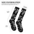 thumbnail image 2 of Lsque Skull bird bat spider Pattern Sport Compression Socks for Men & Women 15-20 mmHg Knee High Nurse Pregnant Running Medical and Travel Athletic, 2 of 6