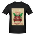 thumbnail image 4 of Bingfone Christmas Vintage Red Truck Men'S Loose Fit Short-Sleeve Pocket T-Shirt, 4 of 7