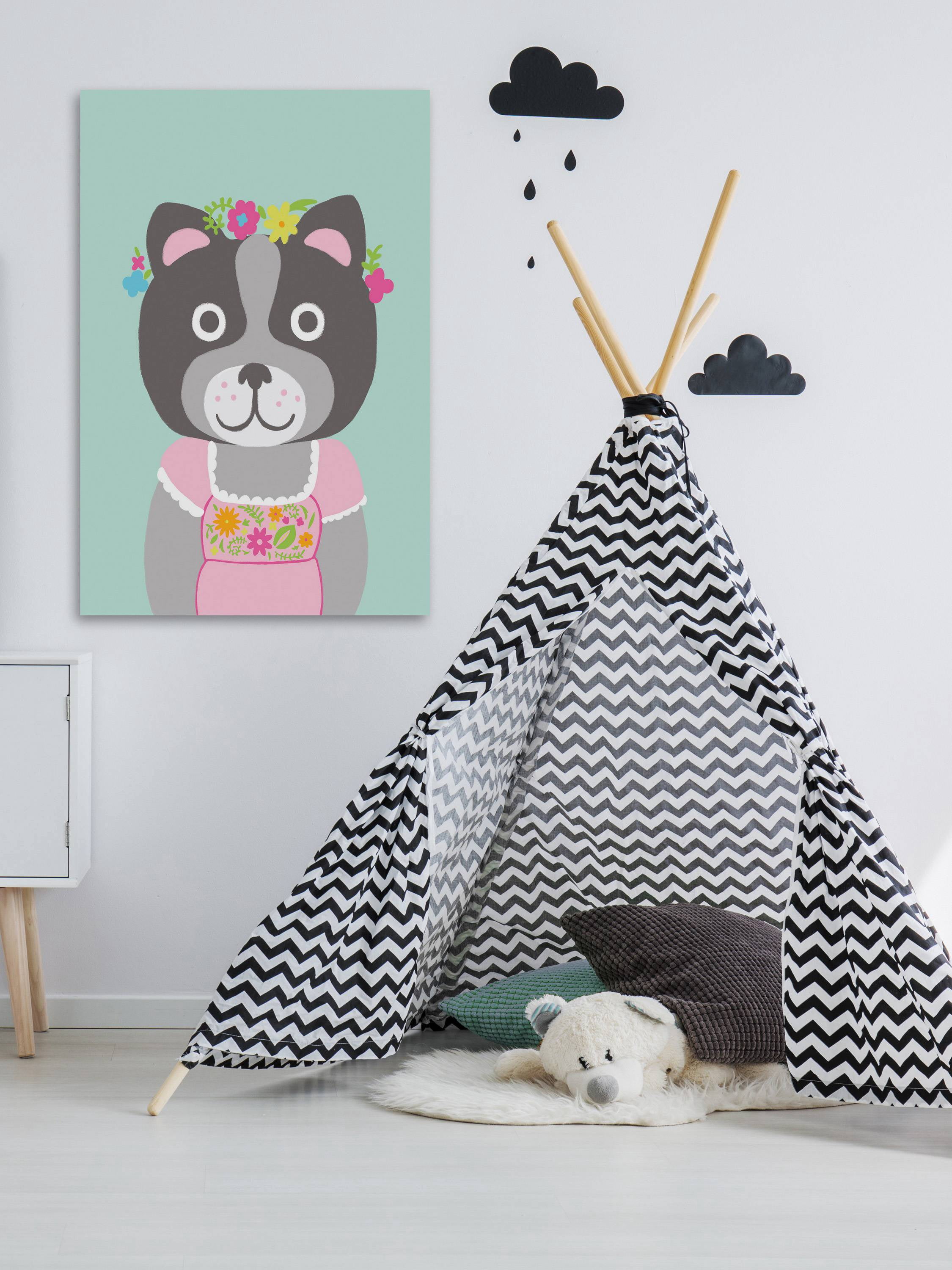 Marmont Hill Fancy Animals III Canvas Wall Art