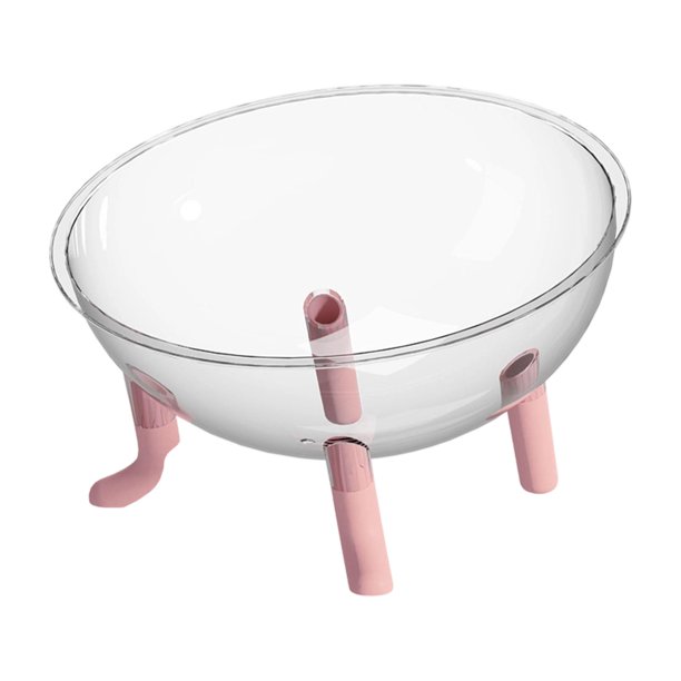 Cama acrílica para gatos con forma de cápsula espacial, nido para dormir, accesorios para mascotas, portátil, para gatos de cuatro patas Rosa