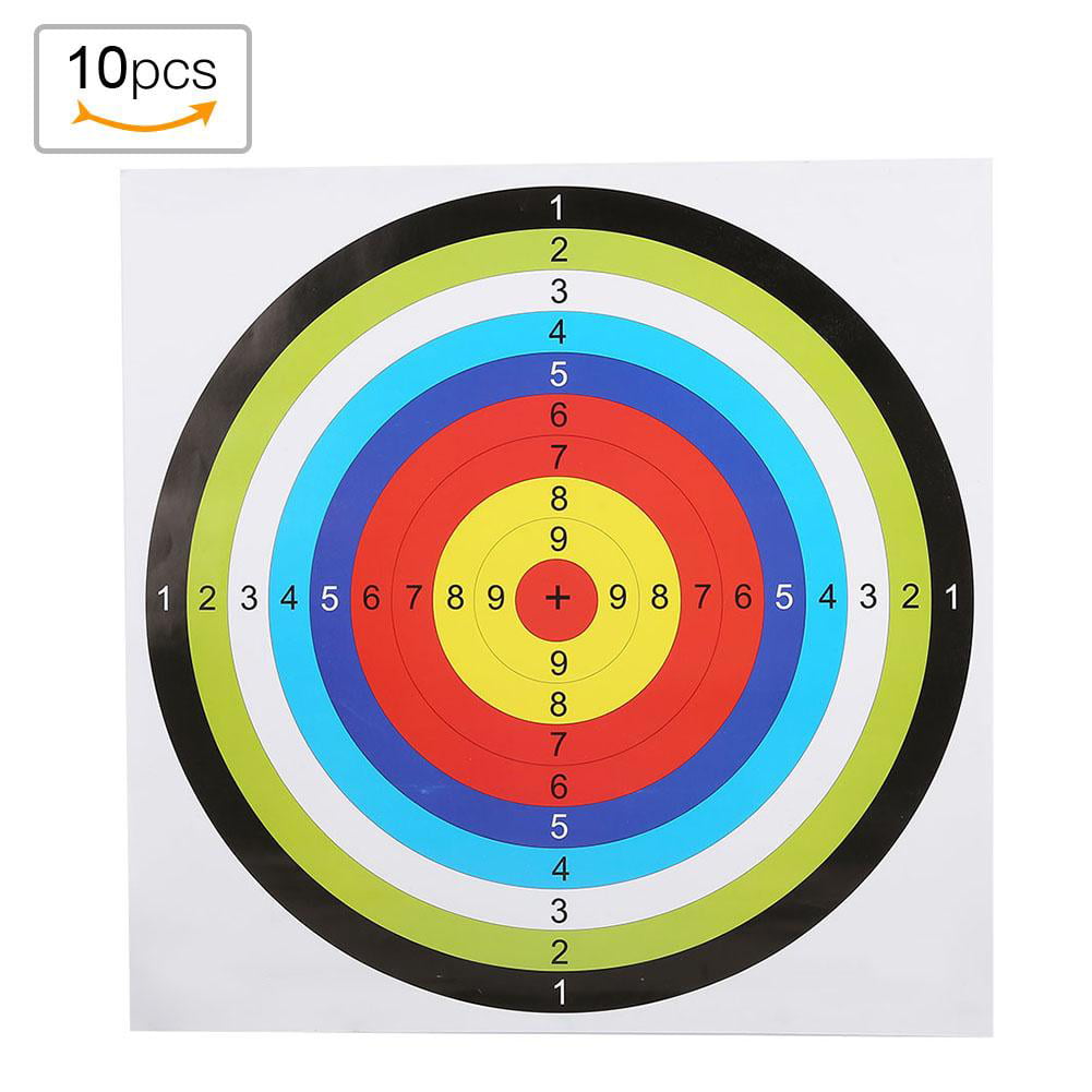 100Pcs Archery Paper Face Targets Shooting Practice Paper Training Practice XS 