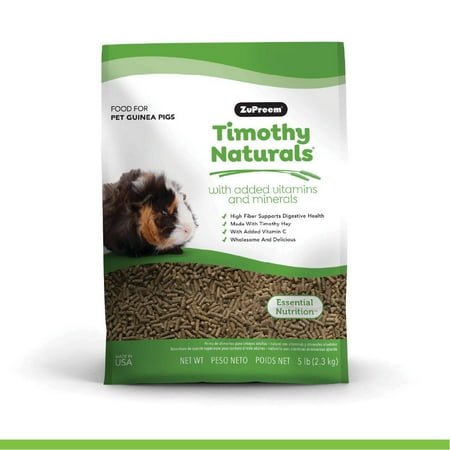UPC: 0762177970509 | ZuPreem® Timothy Naturals® Guinea Pig Food | Adult Guinea Pig Food | 5 lb