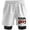 White, variant on Manuel Turizo 201 World Tour Merch Sweatshorts Women Men Casual Short Basketball Pants Outdoor Sportwear