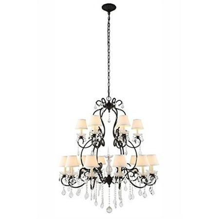

1471 Diana Collection Chandelier D:44 H:55 Lt:24 Vintage Bronze Finish-Finish:Vintage Bronze