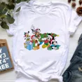 thumbnail image 1 of Camiseta de Feliz Navidad para mujer, camiseta de manga corta con estampado de Mickey de estética Harajuku, ropa Y2k para mujer, Tops 2024, 1 of 5