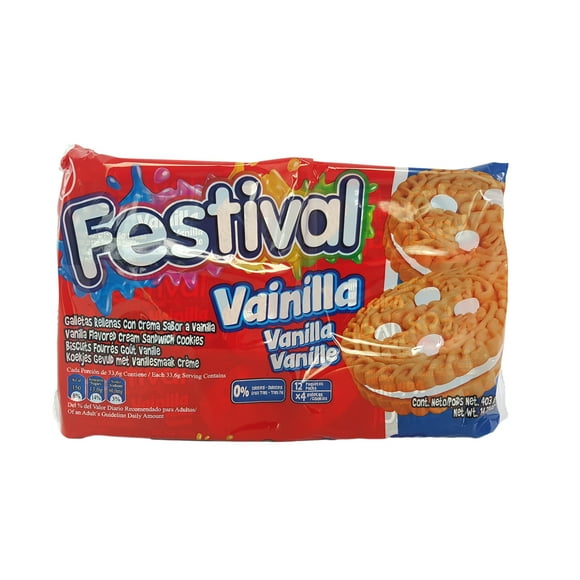 Festival vainilla cookies, vainilla cookies 12 X403g