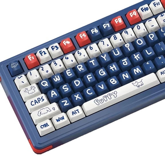 Puppy Keycaps 133Keys PBT Dye Subbed Original Profile Set for Gaming Mechanical Keyboards