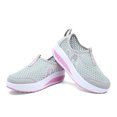thumbnail image 6 of Women's Walking Shoes Arch Support Comfortable Wide Sports Sneakers,Grey,US:9, 6 of 9