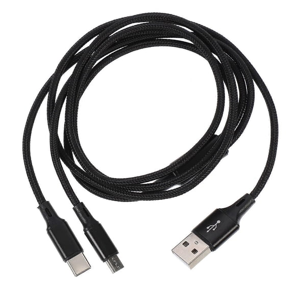 Dual Charging Cable Nylon Braided USB Cable Phone Charger Cord Data Line