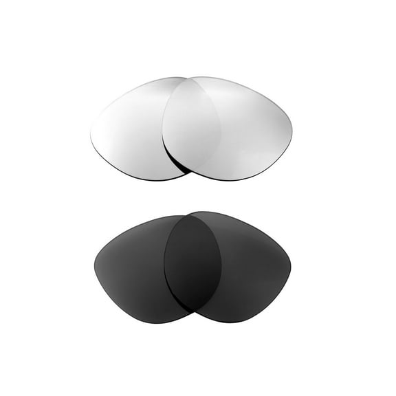 Walleva Polarized Titanium Black Replacement Lenses For Smith Optics Sidney Sunglasses