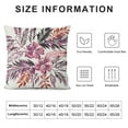 thumbnail image 5 of Nawypu  Floral Throw Pillow Cushion Case Watercolor Effect Pastel Flowers Modern and Romantic Botanical Motifs, Modern Accent Double-Sided Digital Printing, Dried Rose Orange and Tan, 5 of 5