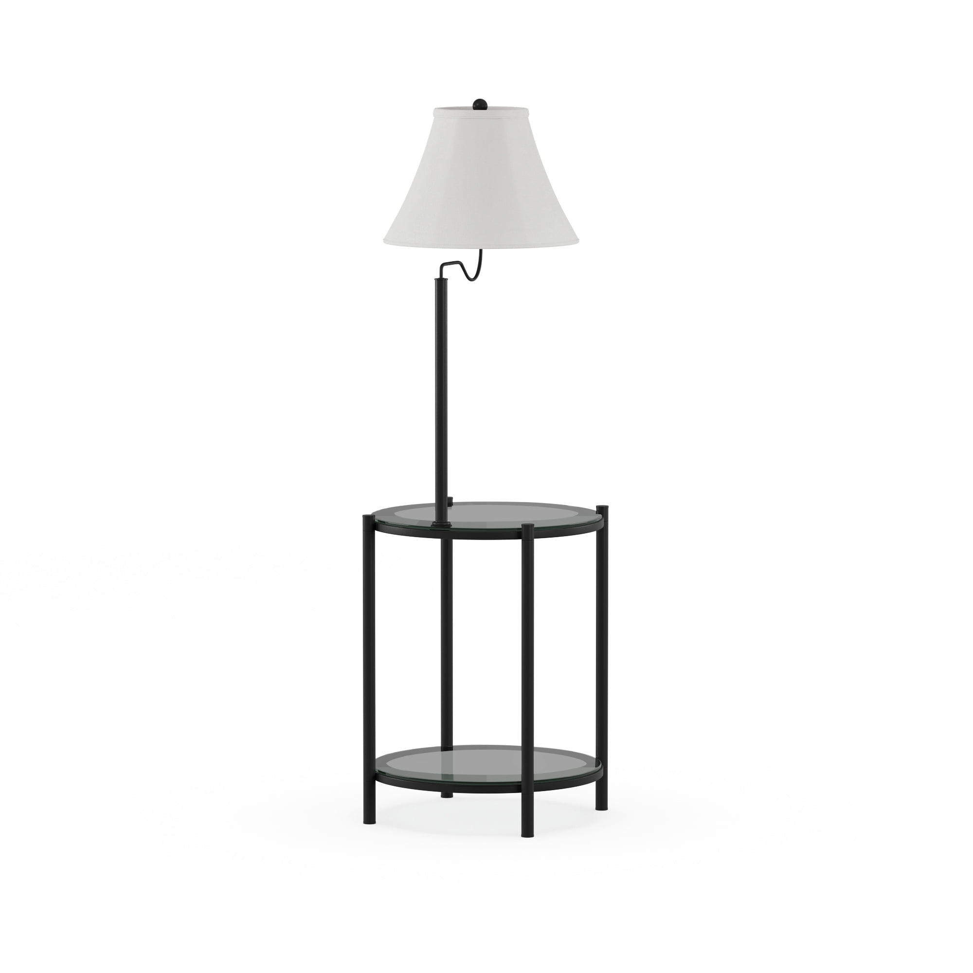 Mainstays transitional glass end table lamp deals