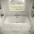 thumbnail image 3 of Streamline N-4140-715-PBR 66 in. x 34 in. Acrylic Soaking Drop-In Bathtub in Glossy White, With External Drain in Polished Brass, 3 of 12