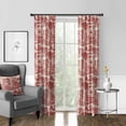 thumbnail image 2 of Beau Toile Red Pinch Pleat Drapery Panel - Pair 40"x108", 2 of 5