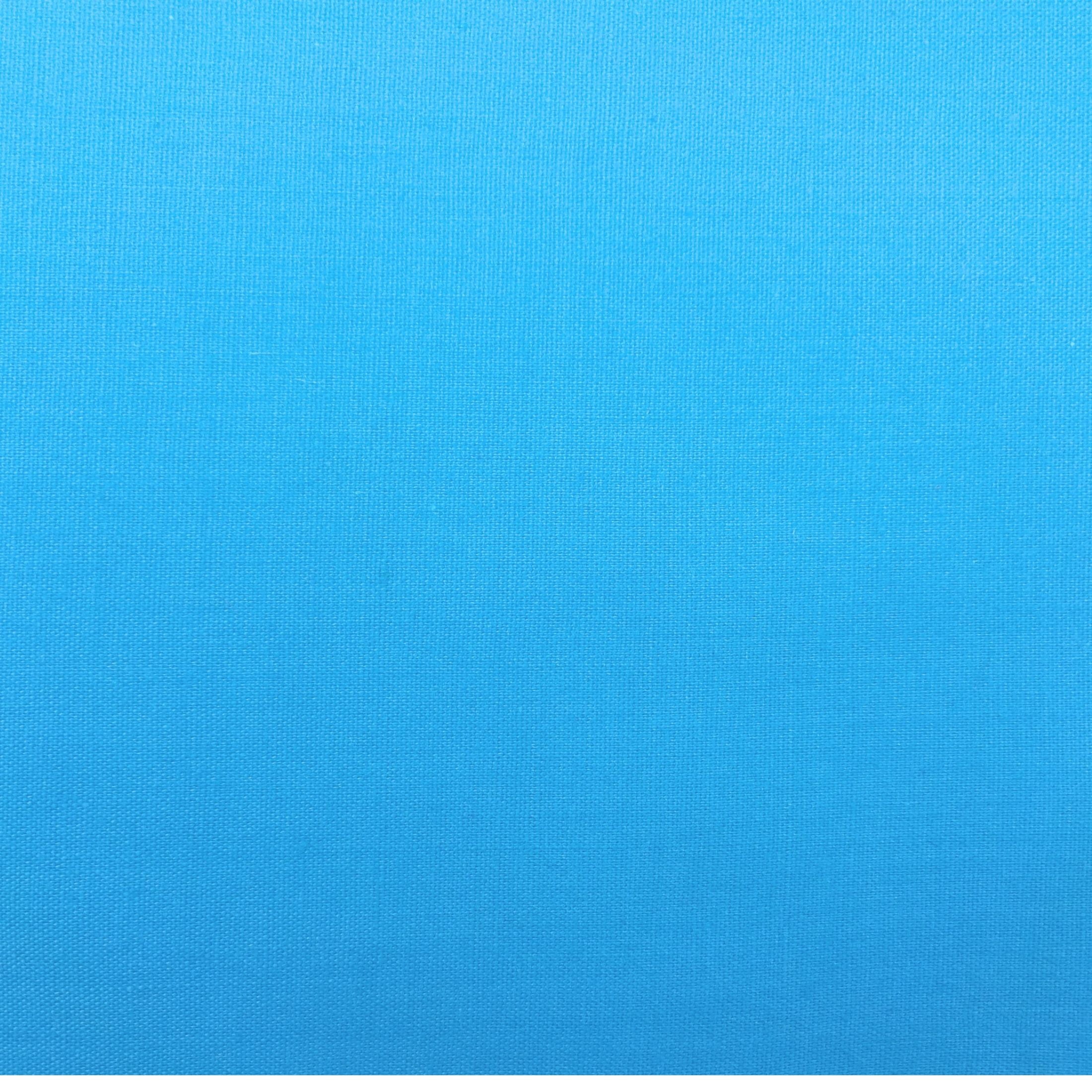 Shason Textile 2 Yard Cut Poly Cotton Fabric, Turquoise, 44" Wide for Craft & Quilting Projects
