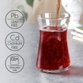 thumbnail image 5 of Volarium Turkish Tea Glass Cups: Traditional Tea Set of 6 with Modern Design, Tea Mugs and Coffee Mugs Clear Glasses, 5 ¾ OZ, 5 of 8