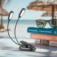 GLORIOUSLITE 10 LED USB & Battery Powered Book Light with Flexible