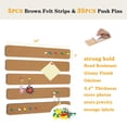 thumbnail image 4 of 5Pcs Cork Board Bulletin Board Bar Strips  Felt Pin Board for Photos,Self-Adhesive Bulletin Board Strips for Schedules Office Decor, 4 of 5