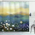 thumbnail image 1 of Ambesonne Dandelion Shower Curtain, Oil Painting Flora, 69"Wx84"L, Multicolor, 1 of 3