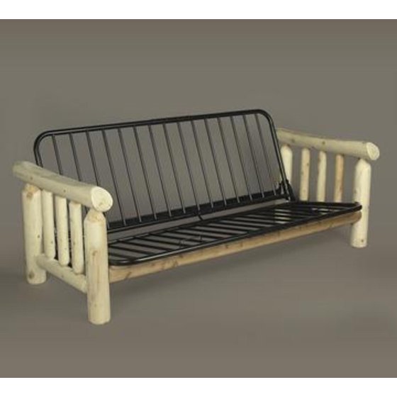 83" Natural Northern Cedar Indoor Log-Style Wooden Futon Bed Frame