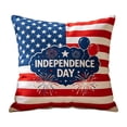 thumbnail image 2 of 4th Of July Independence Day Pillow Covers Patriotic Flag Throw Pillow Cases And Decorative Cushion Covers For Home Sofa Couch, 2 of 7