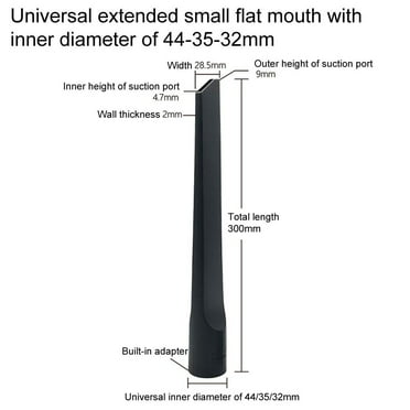 35mm x 300mm Long Nozzle Crevice Tool Compatible with For SHARK Vacuums