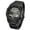Black with Black Surface, variant on Men's Octagonal Skeleton Automatic Mechanical Watch, Stainless Steel Bracelet Wristwatch