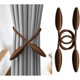 thumbnail image 2 of 2 alzapaños creativos para cortinas, con giro, decorativos, sin necesidad de taladrar, plateados., 2 of 5