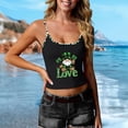 thumbnail image 2 of Camisetas de Verano para Mujeres sin Mangas Impresas con Cuello en U de Poliéster de Longitud Regular de Moda Casual, 2 of 6