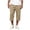 Khaki1, variant on yillto Mens Cargo Capris Pant Loose Hiking Casual Pants Elastic Waist Summer Long Shorts Joggers with Pockets
